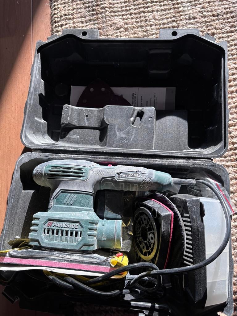 Parkside schuurmachine, Doe-het-zelf en Verbouw, Gereedschap | Schuurmachines, Ophalen of Verzenden, Zo goed als nieuw, Minder dan 600 watt