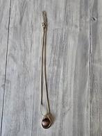 Ketting met Tijgeroog Hanger, Overige materialen, Bruin, Ophalen of Verzenden, Zo goed als nieuw