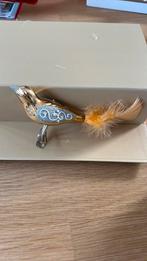 Kerstvogel op knijper zalm kleur, Ophalen of Verzenden, Zo goed als nieuw