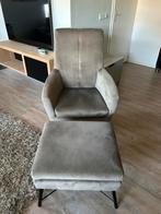 Fauteuil met hocker, Huis en Inrichting, Fauteuils, Ophalen, Zo goed als nieuw, Minder dan 75 cm, 50 tot 75 cm