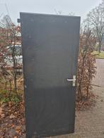 Schutting deur hout antraciet, Tuin en Terras, Tuinpoorten, Ophalen, Gebruikt, Minder dan 100 cm, Draaipoort