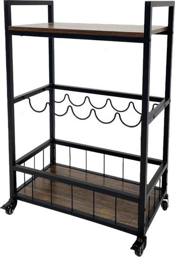 Keuken Trolley Haven - Zwart - 67x40x86,5 cm beschikbaar voor biedingen