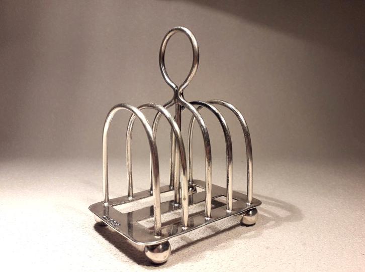 Sterling Silver Toast Rack Mappin & Webb., Antiek en Kunst, Antiek | Goud en Zilver, Zilver, Verzenden