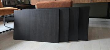 Ikea Besta deurtjes zwartbruin 4stuks
