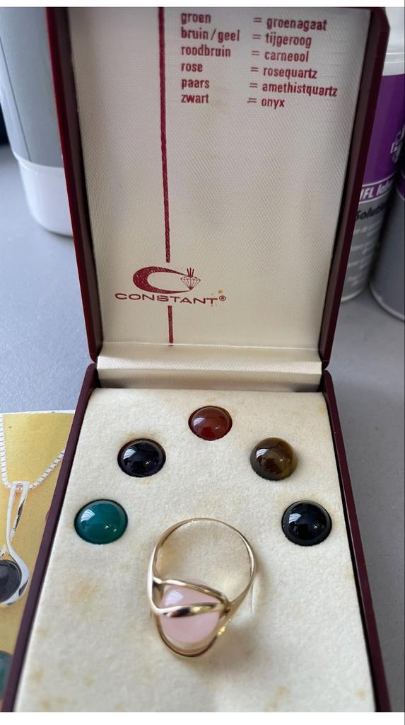 Gezocht!!! Constant wisselring., Sieraden, Tassen en Uiterlijk, Antieke sieraden, Ring, Goud, Verguld, Ophalen of Verzenden