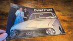 Auto Union DKW (Audi) F102 Openklap Brochure 1963 NL, Ophalen of Verzenden, Zo goed als nieuw, Audi