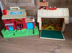 Fisher price huisje en school vintage play family, Kinderen en Baby's, Speelgoed | Fisher-Price, Ophalen, Gebruikt, Speelset