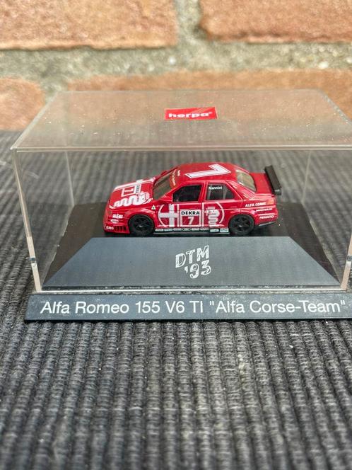 1:87 HERPA ALFA ROMEO 155 V6 ti DTM #7 ……. 7,50, Hobby en Vrije tijd, Modelauto's | 1:87, Zo goed als nieuw, Auto, Herpa, Ophalen of Verzenden