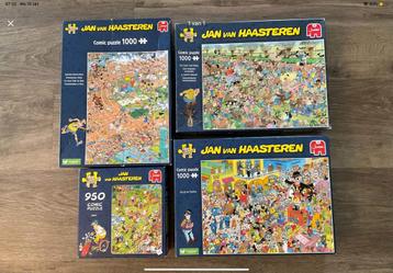 4x Jan van Haasteren legpuzzels - samen € 30,00 (KWF) beschikbaar voor biedingen