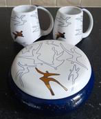 Artihove bonbonschaal en 2 exclusieve koffiemokken, Huis en Inrichting, Keuken | Servies, Overige typen, Ophalen of Verzenden