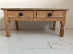 Grenen Haltafel / Salontafel met Lades, Ophalen