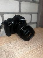 Canon EOS 1300D + 18-55mm lens + EF 50mm f/1.8 STM +Tas, Audio, Tv en Foto, Fotocamera's Digitaal, Spiegelreflex, Canon, Ophalen of Verzenden