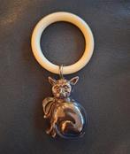 Sterling Zilveren vintage Rammelaar Kat - 1970, Antiek en Kunst, Ophalen