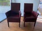 Gratis 4 eetkamerstoelen, Ophalen, Gebruikt, Leer, Vier