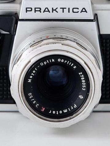 Verkocht-Praktica Meyer OPTIK Primotar 50mm 3.5 Lens M42 Alu beschikbaar voor biedingen