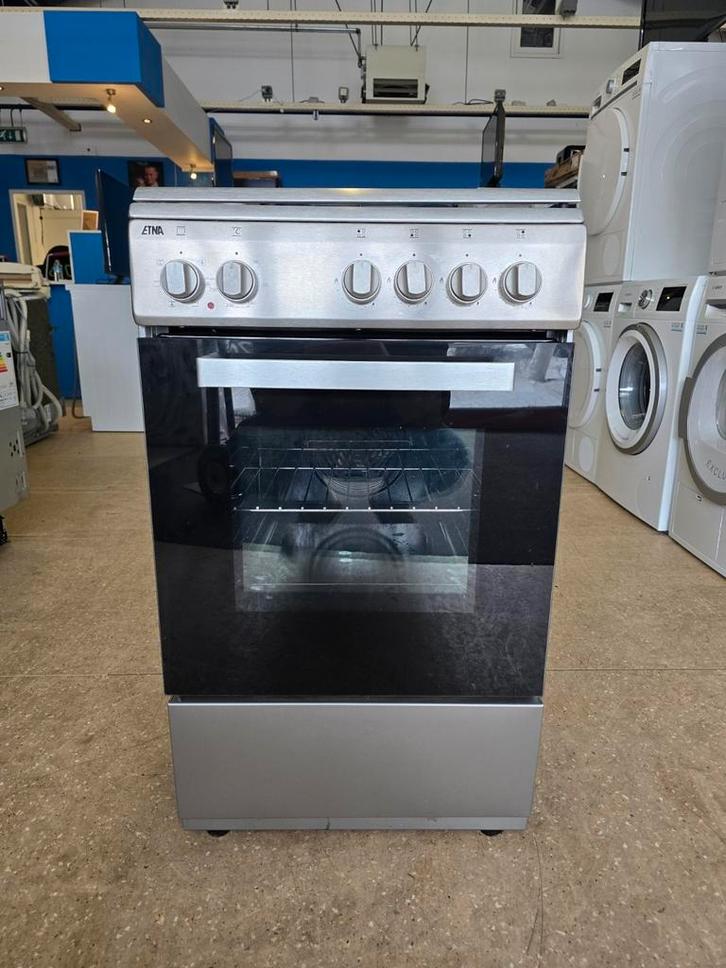 Etna 4 pits gasfornuis | Hete lucht oven | Gratis thuis 🚚✅️, Witgoed en Apparatuur, Fornuizen, Zo goed als nieuw, Vrijstaand