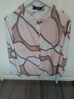 Nog nieuw wit roze beige print blouse mt 40, Kleding | Dames, Ophalen of Verzenden, Nieuw, Maat 38/40 (M), Roze