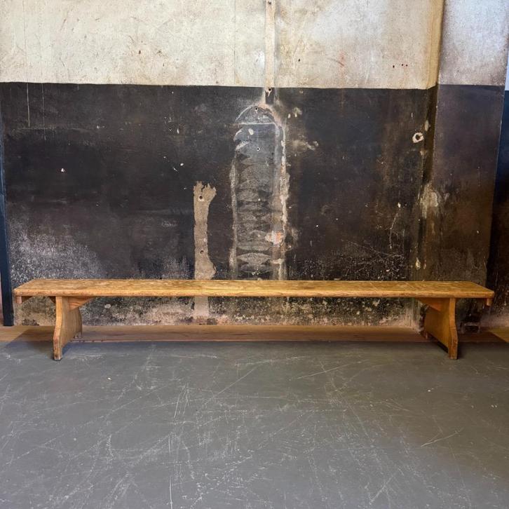 Vintage Gym bank Hout Gymbank, Antiek en Kunst, Antiek | Meubels | Stoelen en Banken, Ophalen