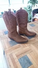 Cowboy laarzen / boots dames mt 38 cognac -bruin, Kleding | Dames, Nieuw, Ophalen of Verzenden, Hoge laarzen, Bruin