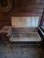 Vintage telefoonbankje met Opbergvak, Antiek en Kunst, Antiek | Meubels | Stoelen en Banken, Ophalen