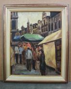 Jacob DE VRIES, drukte op de markt, Ophalen of Verzenden