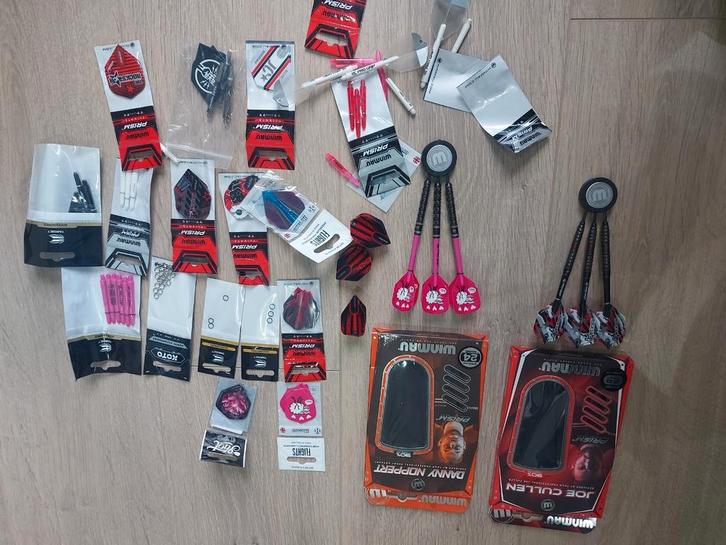 Complete dartsset : mat, blade 6, licht,  rand , accessoires, Sport en Fitness, Darts, Zo goed als nieuw, Dartbord, Ophalen