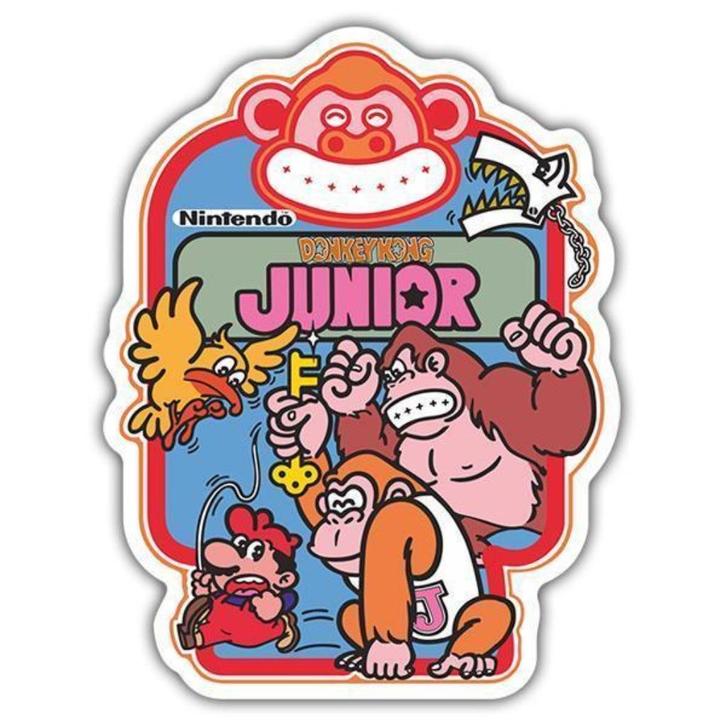 DONKEY KONG JUNIOR Retro arcade game Sticker, Verzamelen, Stickers, Nieuw, Overige typen, Verzenden