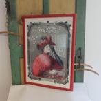 Coca Cola poster in lijst hout 55 x 74 cm goede staat, Verzamelen, Merken en Reclamevoorwerpen, Ophalen, Gebruikt, Overige typen