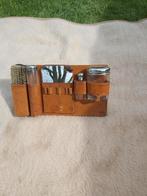Antieke heren toiletset leer in goede staat, Ophalen of Verzenden, Gebruikt, Bruin, Heer