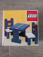 Lego 275 Table and Chairs met doos + instructieboekje, Ophalen of Verzenden, Zo goed als nieuw, Complete set, Lego