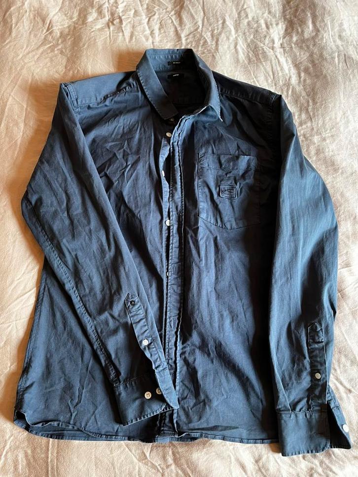 DENHAM slim cut - maat M, Kleding | Heren, Overhemden, Zo goed als nieuw, Halswijdte 39/40 (M), Overige kleuren, Verzenden