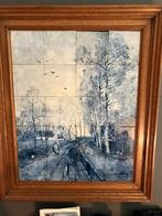 Rozenburg Tegeltableau - Winterlandschap, Antiek en Kunst, Antiek | Wandborden en Tegels, Ophalen of Verzenden