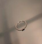 Ring van sterling zilver, zirkoontjes,blauwgroene steen, Sieraden, Tassen en Uiterlijk, Ringen, Ophalen of Verzenden, Dame, Zilver