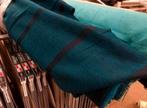 Stoere overgordijnstof! petrol met donkerblauw motief., Huis en Inrichting, Stoffering | Gordijnen en Lamellen, 150 tot 200 cm