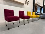 4 Nieuw Gelderland 7714 Knopenstoel Design stoelen Geel Wiel, Huis en Inrichting, Stoelen, Overige kleuren, Nieuw, Ophalen of Verzenden