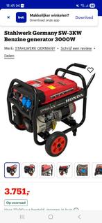 Honda generator, Ophalen of Verzenden, Nieuw