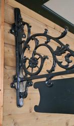 Gietijzeren groot uithangbord, naambord in donkergroen., Ophalen, ., Nieuw, .