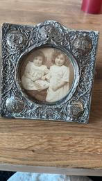Antiek Zilver engelen  fotolijstje, Antiek en Kunst, Antiek | Goud en Zilver, Ophalen of Verzenden, Zilver
