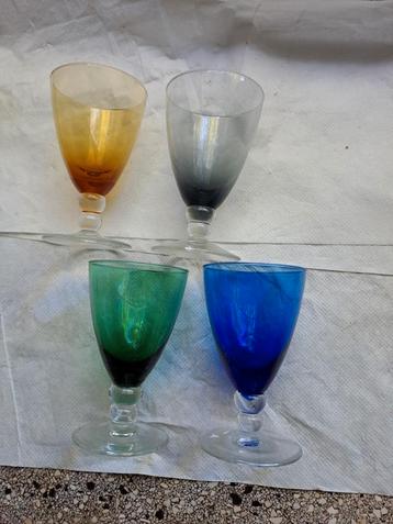 Vintage K15 Verboeket Servies Glazen (4 stuks) beschikbaar voor biedingen