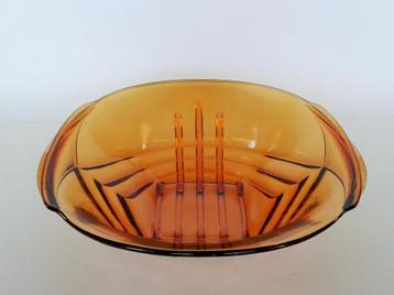 Schaal Stölzle Hermanova Hut Persglas Art Deco beschikbaar voor biedingen