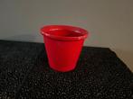 NIEUW 2 Rode bloempotten, 12.5 cm hoog, Overige materialen, Rond, Ophalen of Verzenden, Binnen