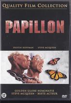 Papillon (QFC) ֎ 1973, Steve McQueen, Dustin Hoffman, 1960 tot 1980, Gebruikt, Drama, Ophalen of Verzenden