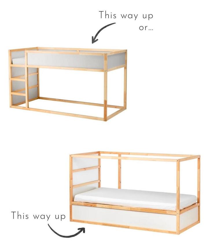 2x Ikea Kura bed + twee boxspring matrassen/hoogslaper, Kinderen en Baby's, Kinderkamer | Stapelbedden en Hoogslapers, Gebruikt