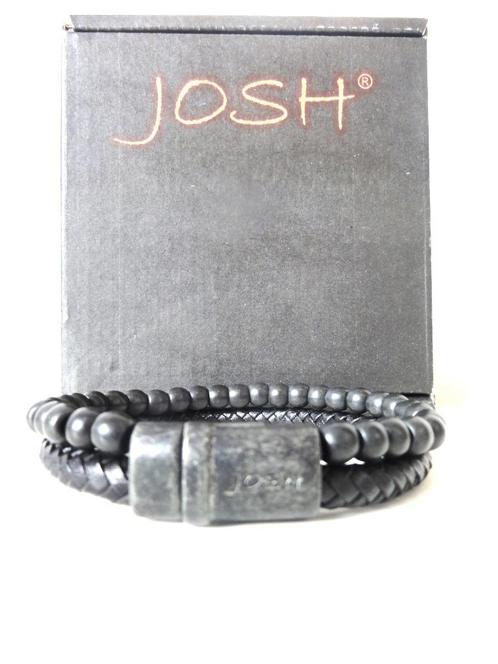 Nieuwe Josh heren armband, Sieraden, Tassen en Uiterlijk, Armbanden, Nieuw, Leer, Zwart, Verzenden