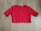 Kort rood T-shirt, Kleding | Dames, Ophalen of Verzenden, Zo goed als nieuw, Korte mouw, Maat 36 (S)