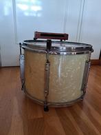 Vintage snare drum Wiley in white marine pearl met wood bloc, Overige merken, Gebruikt, Ophalen