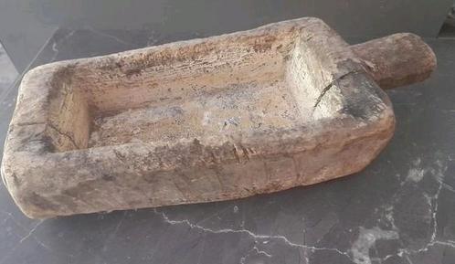 Sobere houten trog, landelijk, Huis en Inrichting, Woonaccessoires | Schalen en Manden, Gebruikt, Rechthoekig, Hout, Ophalen