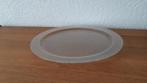 Schaal plateau glas bewerkt, Ophalen, Schaal, Rond, Glas