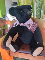 Steiff beer Swartz met leren neus, Verzamelen, Beren en Cherished Teddies, Ophalen of Verzenden, Zo goed als nieuw, Stoffen beer