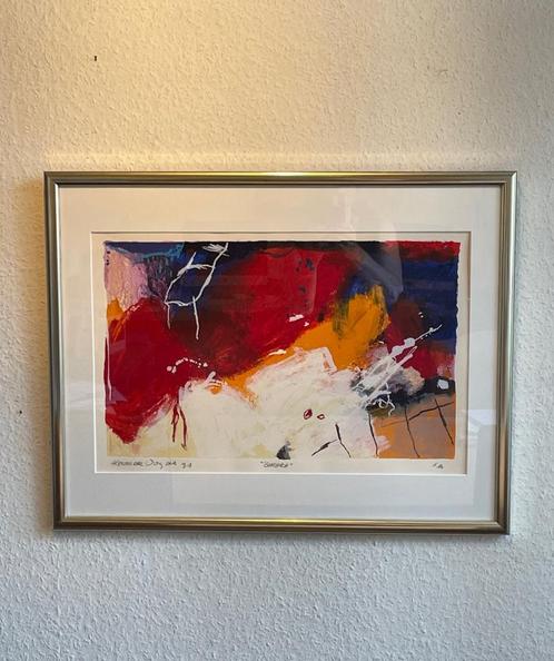 Zeefdruk Alexander Vogels ( 1952 ) Baraka Limburgse kunst, Antiek en Kunst, Kunst | Schilderijen | Abstract, Ophalen